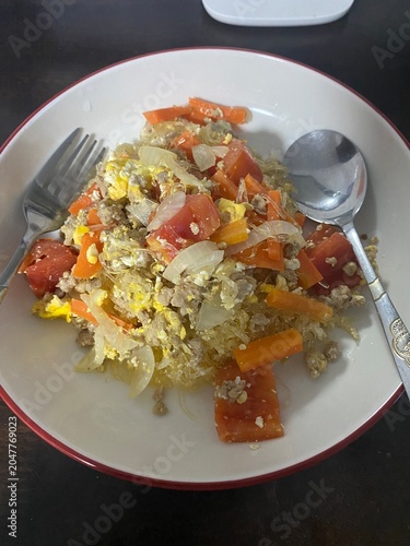 Home cooking. Homemade food. Healthy food. Clean eating. Thai cuisine. Healthy meal. Cooking at home. Asian food. Fresh ingredients. Eating alone. Solo dining. Lifestyle. Meal prep.