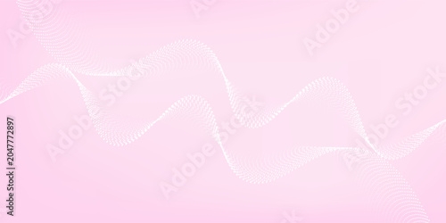 Slika na platnu Pink linear wavy pattern background