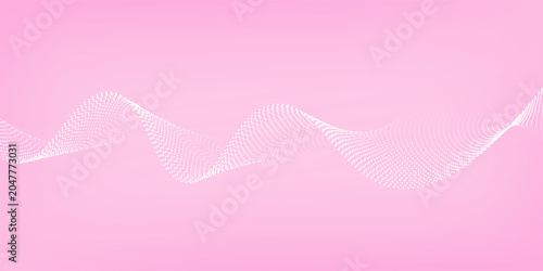 Valokuva Pink linear wavy pattern background