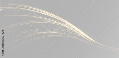 Valokuva Golden glow particle burst light streak flow luxury shimmer sparkling movement a