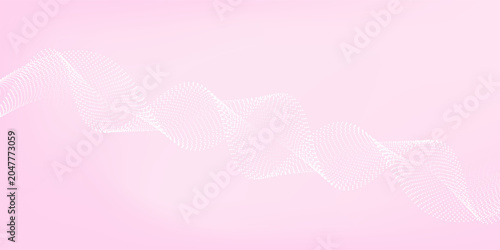 Billede på lærred Pink linear wavy pattern background