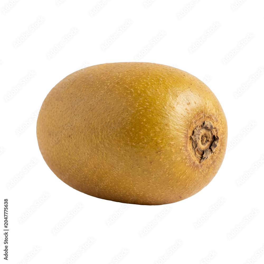 Fototapeta premium Whole gold kiwi fruit on a transparent background PNG file