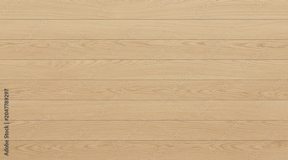 Naklejka premium Natural Light Oak Wood Grain Texture, Seamless Plank Background, Light Brown Wooden Surface, Rustic Horizontal Panel Pattern for Design and Decor