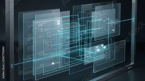 data visualization digital dashboard tech interface cyber security network architecture database management system integration software development information technology