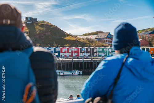 Photos Hummerbuden im Hafen von Helgoland in der Nordsee