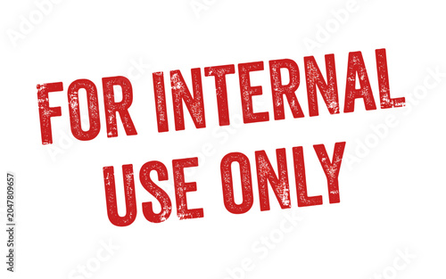 Red Stamp Text For Internal Use Only