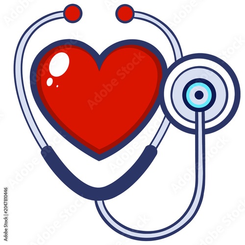 Stethoscope Medical Equipment Illustration Health Care Tool 