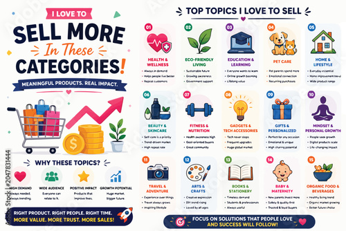 Foto Business Marketing Infographic Poster with E-commerce Icons and Growth Charts Ve