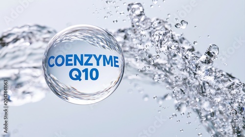 Coenzyme Q10 in water droplet
