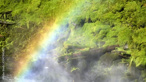 Rainbow in the Mist of Sahalie Falls, Oregon