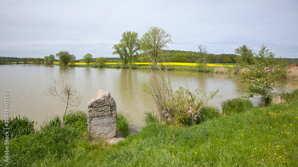 Obraz premium The Hornauer Weiher is considered the official source of the Altmühl.