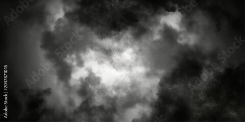 Cuadro en lienzo A dramatic, ominous sky filled with dark, heavy storm clouds, hinting at an approaching tempest