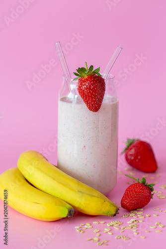 Strawberry Banana Smoothie.