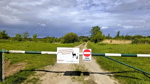 Tableau sur toile no trespassing sign