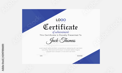 certificate layout template vector, award certificate vector, certificate