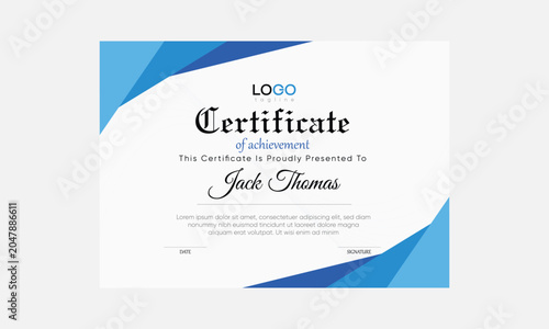 certificate format vector, award certificate template, certificate layout