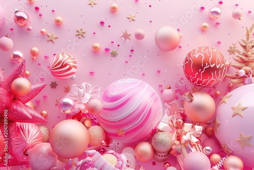 minimalistic design Merry Christmas and Happy new year