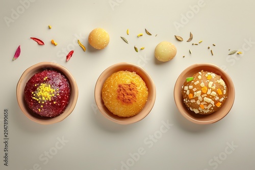 minimalistic design Mix Mithai, Gulab Jamun and Sohan Halwa