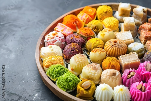 minimalistic design Mix Sweets in Dish