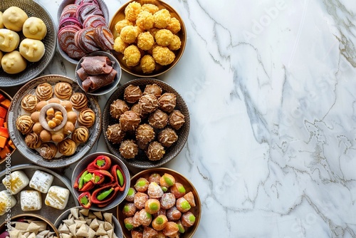 minimalistic design Mix Sweets in Dish