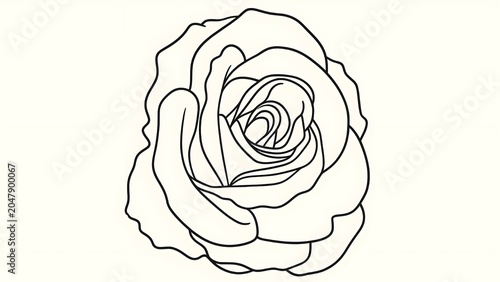 Canvas Print Hand drawn illustration of a beautiful pink rose vector pattern for a vintage fl
