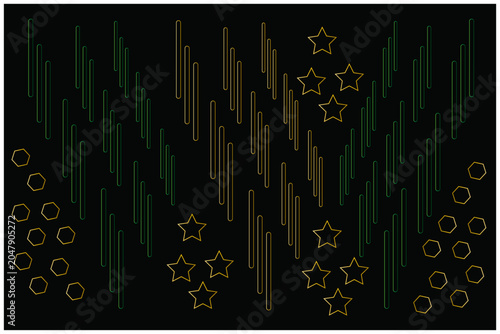 Digital geometric pattern