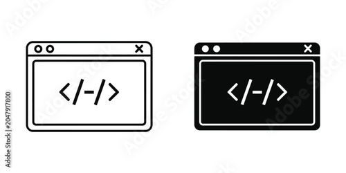 Photos Code snippet displayed in a browser window with dark and light themes for web de