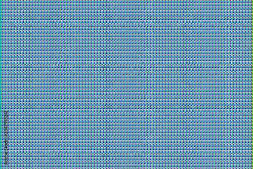 Quadro su tela Blue pixelated pattern with green and cyan colors in grid design