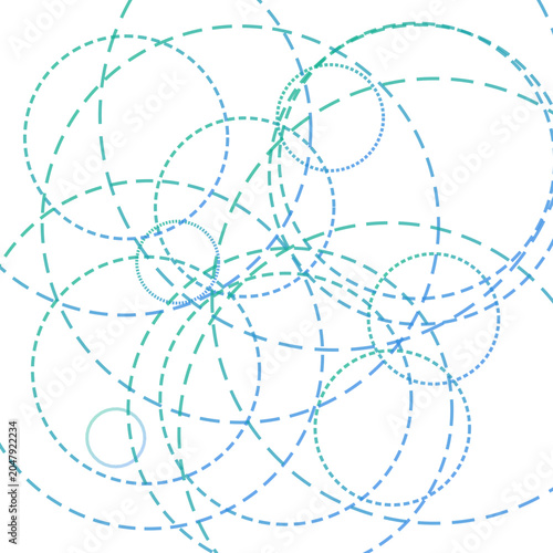 Modern Abstract Circular Constellation Element