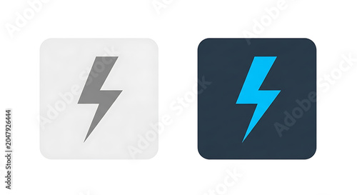 Blue and gray geometric arrow symbols on rectangular backgrounds rectangle