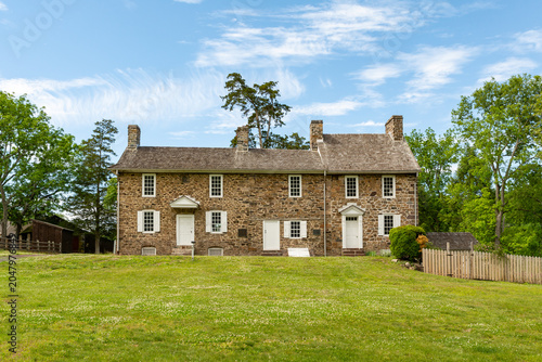 The Thompson Neely House and Farmstead at Washington Crossing Historic Park in Pennsylvania, a preserved eighteenth-century farm property associated with the American Revolution.