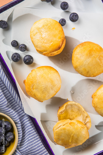 Scone Filled with honey  and Clotted Cream 