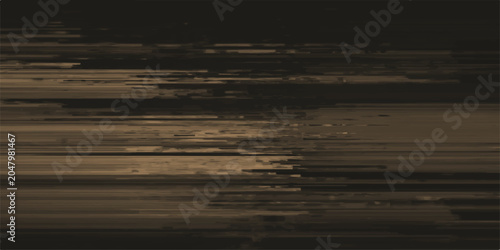 Cuadro en lienzo Abstract horizontal lines and bands in sepia tones create a textured, dynamic background, hinting at movement or data streams
