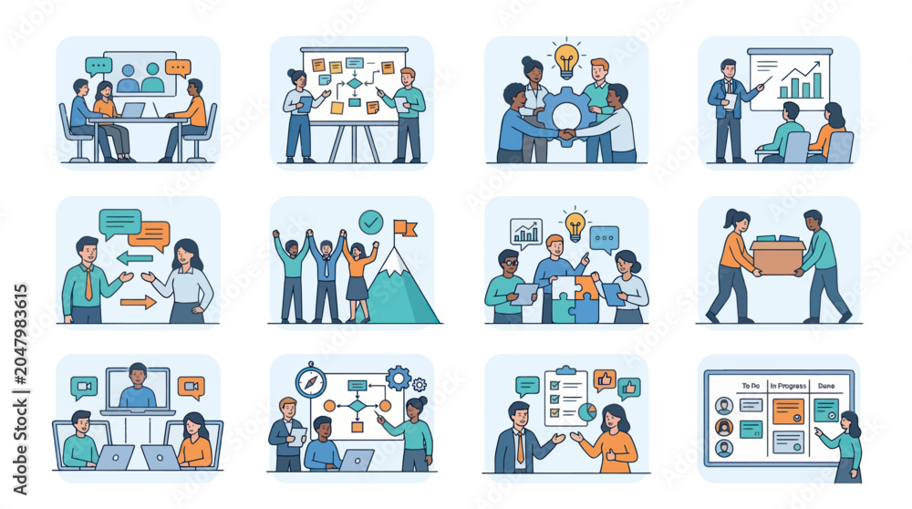 Fototapeta premium People working in business team collaboration.
