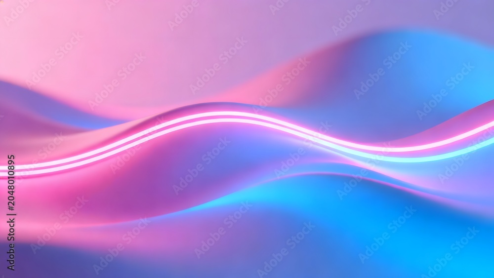 Fototapeta premium Abstract neon wave design