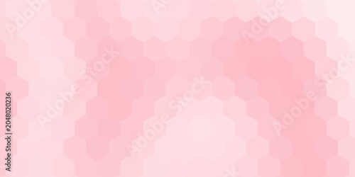 Soft pastel pink background composed of a repeating hexagon grid pattern. Ideal for feminine designs, beauty branding, and minimalist layouts.