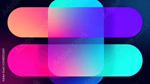 Abstract colorful gradient shapes
