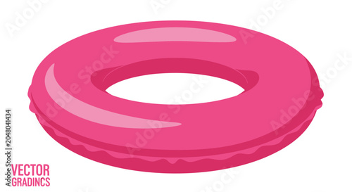 Tableau sur toile Pink Inflatable Pool Float Ring Toy.