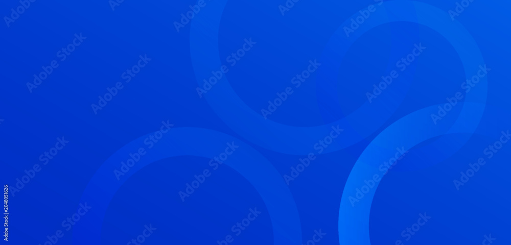 Obraz premium Creative blue vector backdrop with layered circle elements and soft gradient effects.