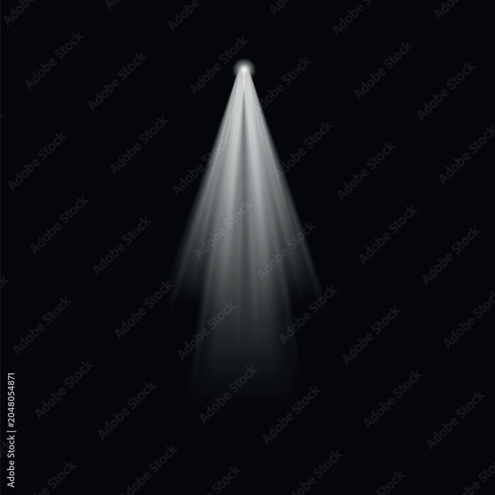 Картината върху платно Ethereal spotlight illuminates dark void, overlay effect vector element