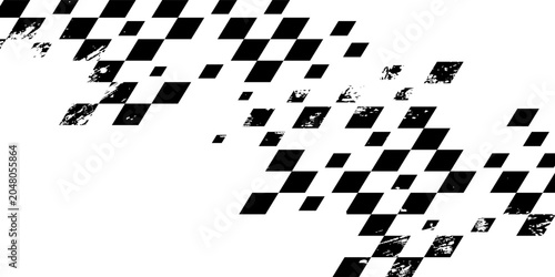 Racing flag vintage background monochrome