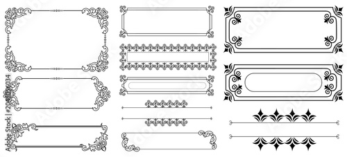 Konstfotografi decorative frame border vectors ornate vintage floral geometric borders collecti