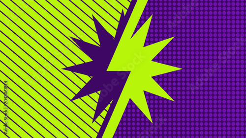 Pop Art Lightning Bolt Graphic Background