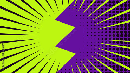 Comic Book Style Sunburst Background