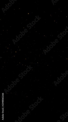 Gold glitter dust particles black background sparkling magic overlay for cinematic visual effects and elegant celebratory designs.