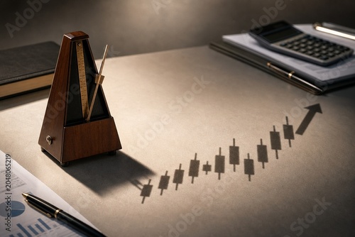 Metronome Casting Candlestick Arrow Market Shadow