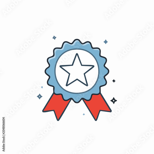 Star Ribbon Award Icon