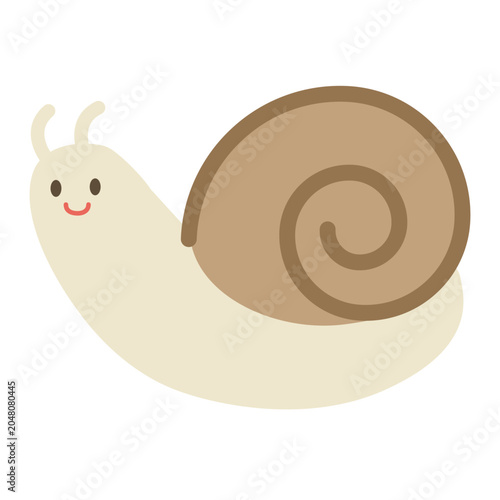 かわいいかたつむりのベクターイラスト素材