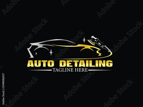 Illustration Vector Logo Deign for car and Auto Detailing services