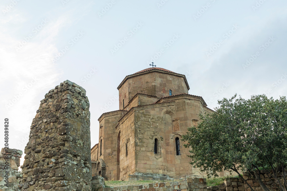 Obraz premium Western Asia, South Caucasus, Republic of Georgia, Mtskheta-Mtianeti.Mtskheta. Jvari Monastery, 6th century, Medieval Georgian church And Orthodox monastery.UNESCO heritage site.